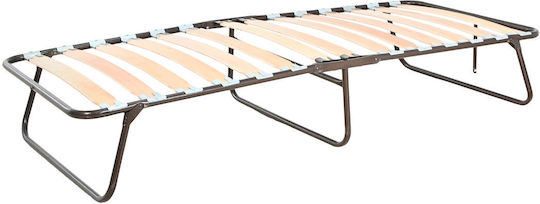 Pat Pliant Cu Saltea 10cm Simplu Negru 182x82cm