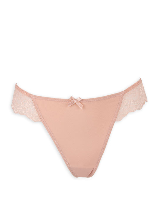 Damen Zeichenfolge mit Spitze Black