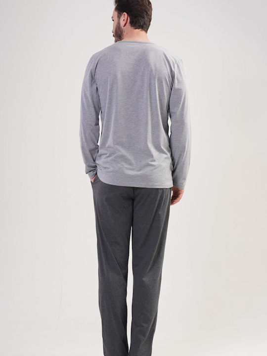 Summer Men's Cotton Pajama Anthracite