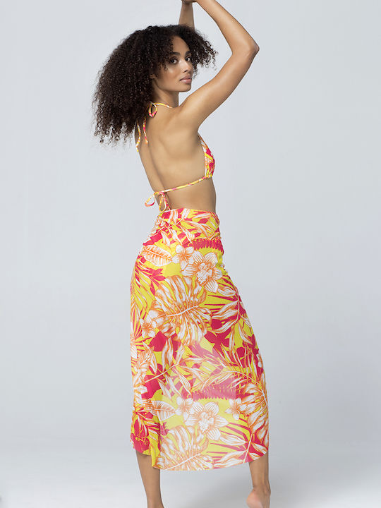 Set Bikini 3 Bucăți Floral Yellow