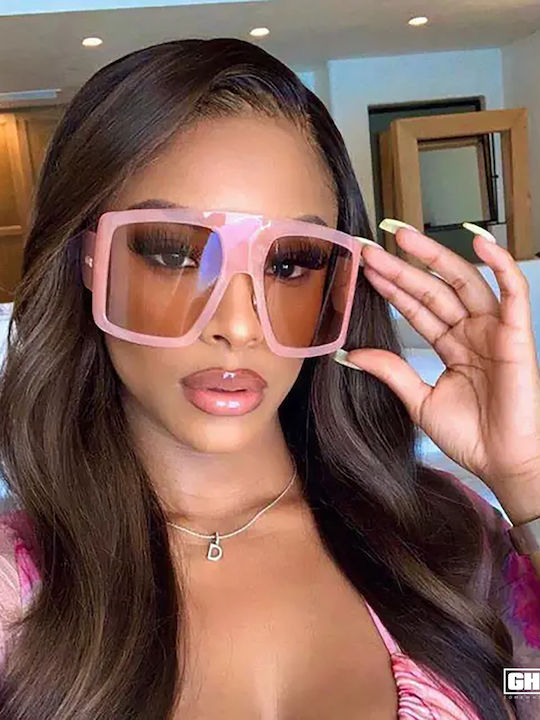 Ghetto Women's Sunglasses with Pink Frame and Pink Lens OOT9036 Pink