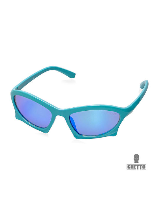 Ghetto Unisex Sunglasses with Black Frame and Black Lens K38260 Black