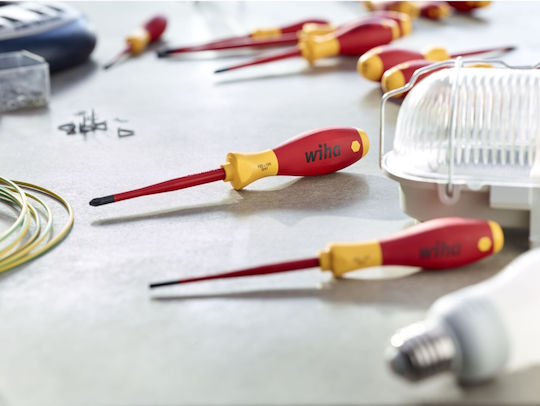 Wiha Softfinish Electric Slimfix Set Electrician Screwdrivers with 12 Interchangeable Tips