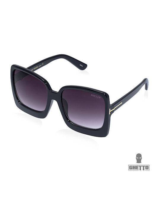 Ghetto Women's Sunglasses with Pink Frame and Pink Lens K32306 Pink