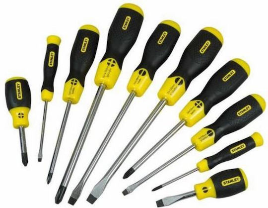 Stanley Set Electrician Screwdrivers with 10 Interchangeable Tips