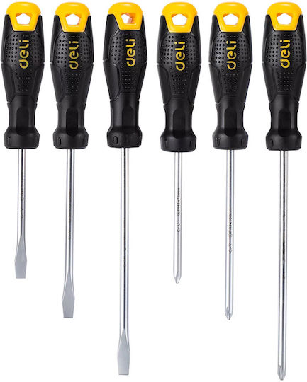 Deli Set Precision Screwdrivers with 6 Interchangeable Tips