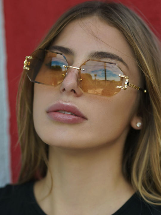 Ghetto Women's Sunglasses with Purple Frame and Purple Lens K39079-C04 PURPLE