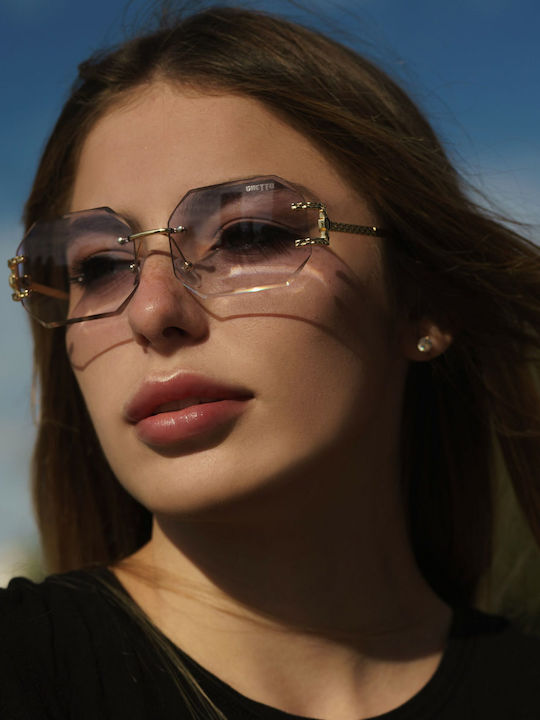 Ghetto Women's Sunglasses with Brown Frame and Brown Lens K39079-C02 BROWN