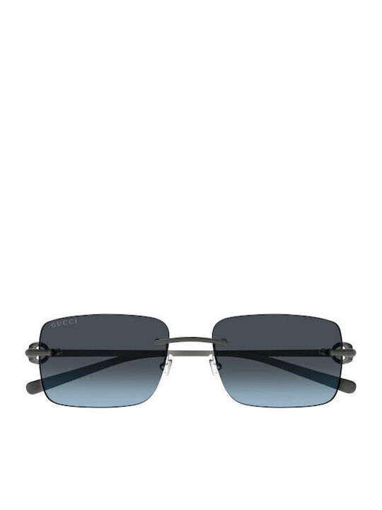 Gucci Ochelari de soare Argintiu cu Cadru & Argintiu Lentilă