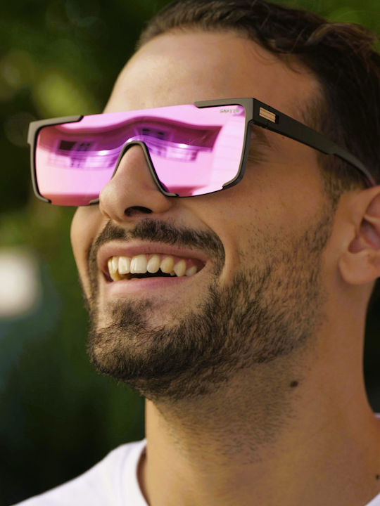 Ghetto Unisex Γυαλιά Ηλίου με Μωβ Σκελετό και Μωβ Φακό TR7543 PURPLE