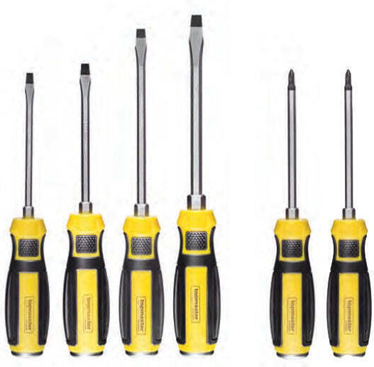 Topmaster Set 6 Lovituri Șurubelnițe cu 6 Vârfuri Schimbabile CR-V