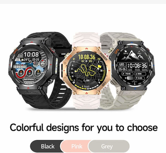 Microwear Kc91 Smartwatch Black Silicone