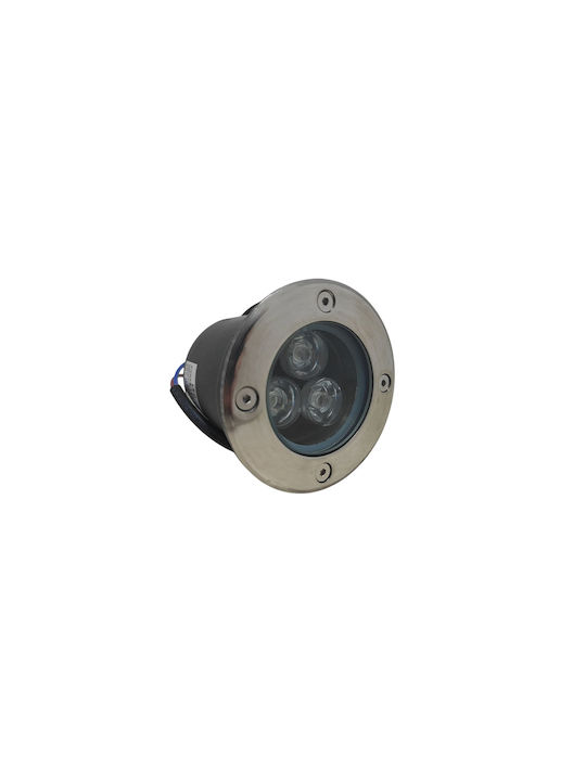 Outdoor Floor Lamp Recessed for Exterior Space F10 Led 12V 3W IP65 Blue Light 4186811