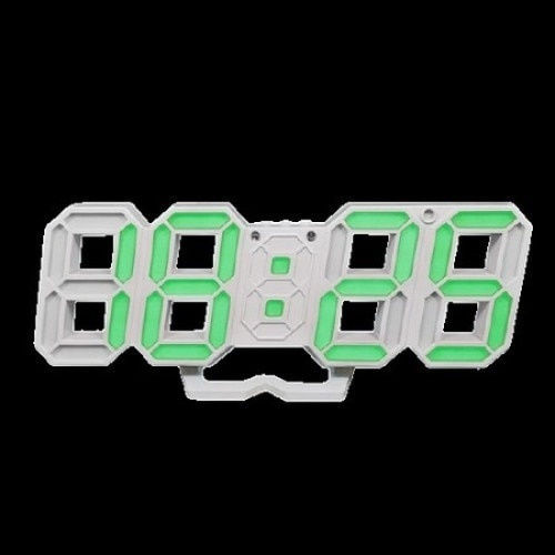 Tisch-Digitaluhr mit Wecker Weiß D5220VMBM