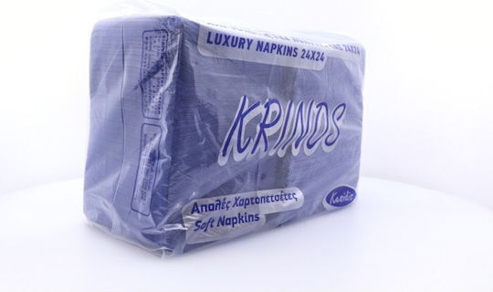 Krinos Χαρτοπετσέτα Πολυτελείας Μπλε 24x24εκ. 687τμχ