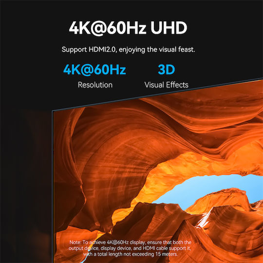 Vention Hdmi Repeater Signal Amplification 8k60hz Aiwh0
