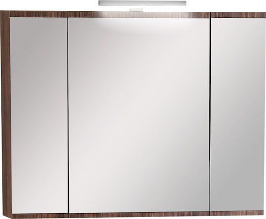 Pro Bagno 970AMA Καθρέπτης Led από Μοριοσανίδα με Ντουλάπι 90x14cm Λευκός