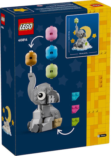 LEGO Building Blocks Baby Elephant in the Sky for 18+ Years 402 Pieces