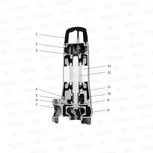 Leo Group 50SWE15-25-3.0 Трифазна Помпа Отпадъчни води / канализация 4к.с 04107