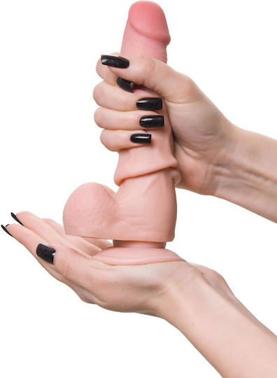 Ρεαλιστικό Dildo με Όρχεις και Βεντούζα Flesh