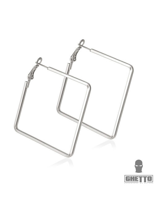 Ghetto Σκουλαρίκια από Ατσάλι Επιχρυσωμένα