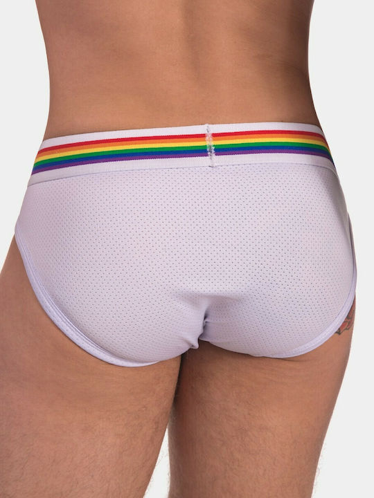 Herren Slips White mit Mustern 1Packung