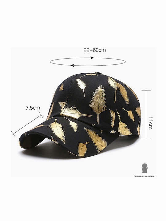 Ghetto New Stilvolle Verstellbare Kappen Gold Leaf Schwarz Ghetto New Stilvolle Verstellbare Kappen Gold Leaf Schwarz