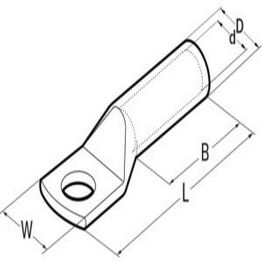 Κως Πρέσας Οπής 95mm²/o12mm Μακρύλαιμο