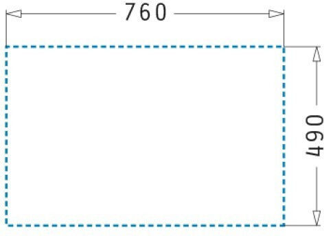 Pyramis Ithaka 1b 070245711 Drop-In Spüle aus Verbundgranulat B78xT51cm Snow