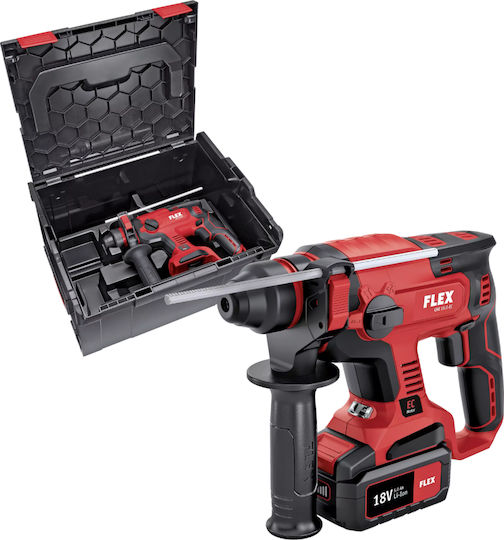 Flex CHE 18.0-EC Impact Demolition Hammer Battery Brushless 18V 1x5Ah with Chuck SDS Plus D00310