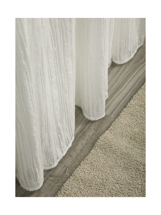 Whitegg Curtain with Pencil Pleat K0193 White 270x280cm