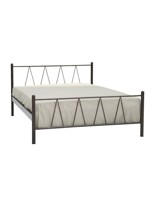 Ίος Metallbett Mit Kupfer Für Matratze 110x190cm