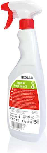 Ecolab Incidin OxyFoam S Professional Cleaning Liquid General Use Disinfectant 750ml