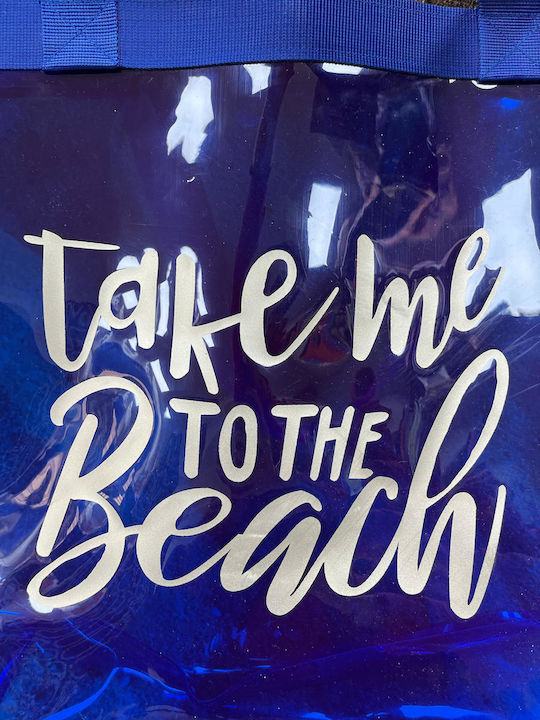 Miami Beach Πλαστική Τσάντα Θαλάσσης Μπλε