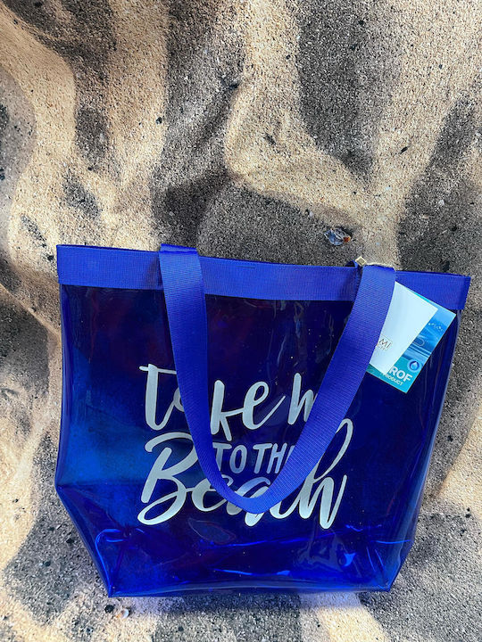 Miami Beach Πλαστική Τσάντα Θαλάσσης Μπλε