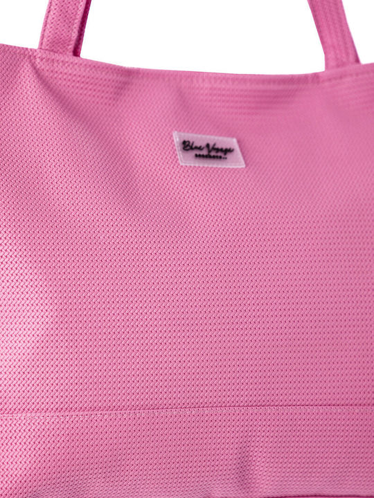 Miami Beach Υφασμάτινη Τσάντα Θαλάσσης Ροζ