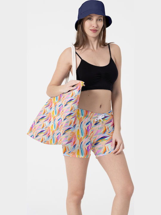 Miami Beach Stoff Strandtasche Mehrfarbig