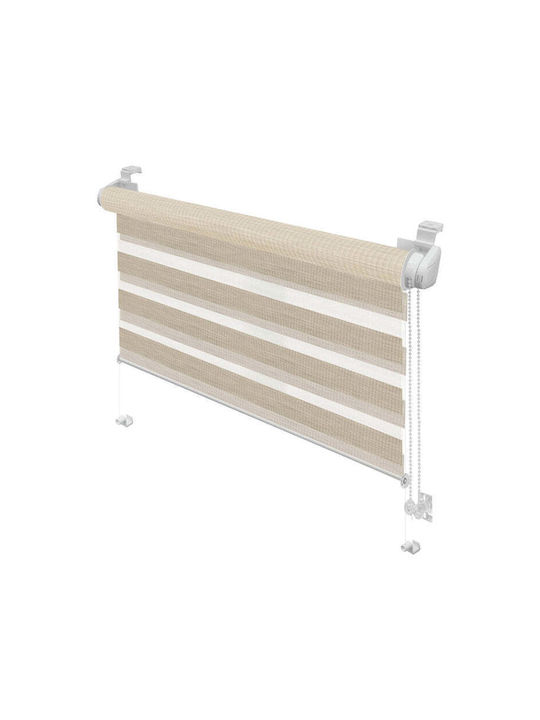 Gardinia Rollos Partieller Blackout Doppelt Beige B61.5xH150cm