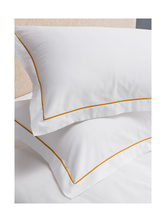 Vesta Home Hero Pillowcase Set Oxford Project White 55x75cm.