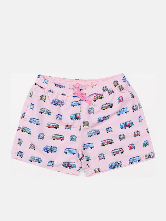 Herren Badebekleidung Bermuda Pink