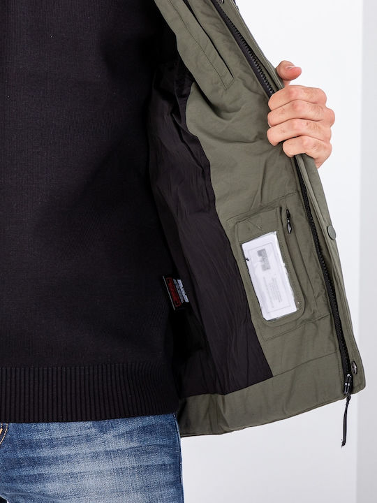 Ärmellos Winter Jacke Puffer Grün