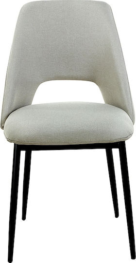 Madison Dining Room Fabric Chair Beige 44x54x83cm