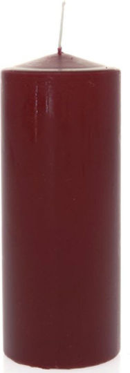 Iliadis Dekoratives Kerze Bordeaux 575gr 1Stück