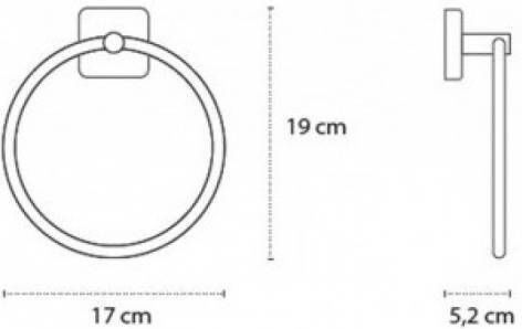 Karag Quattro Ράγα Μπάνιου Μονή Επιτοίχια με Βίδες 17x5.2cm Inox Γκρι Karag Quattro Ράγα Μπάνιου Μονή Επιτοίχια με Βίδες 17x5.2cm Inox Γκρι