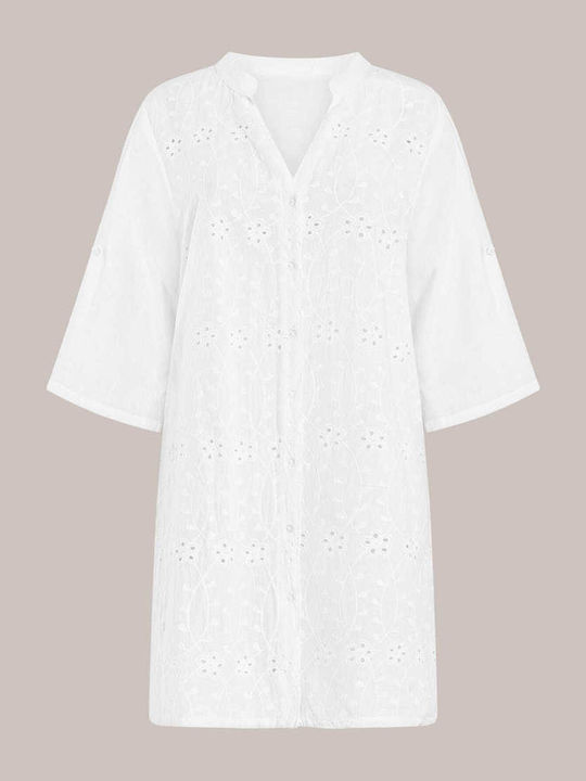 Ferrari Group Women's Beachwear Caftan White