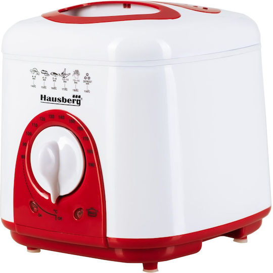 Hausberg HB 1320 A-R Deep Fryer 1lt Red