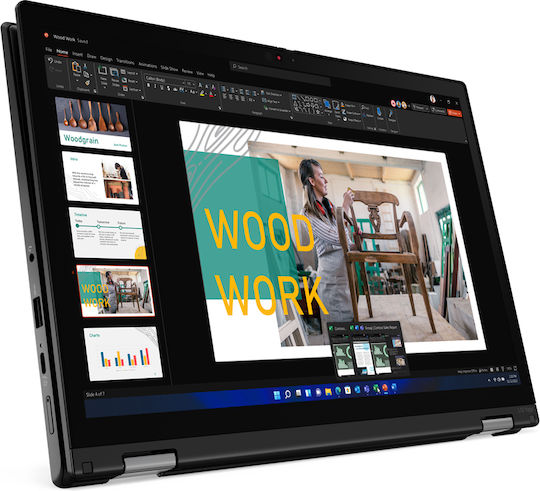Lenovo ThinkPad L13 Yoga Gen 3 (Intel) 13.3" IPS FHD+ Touchscreen (i5-1235U/16GB/256GB SSD/Windows 10 Pro) (Английски (САЩ) Език На Клавиатурата)