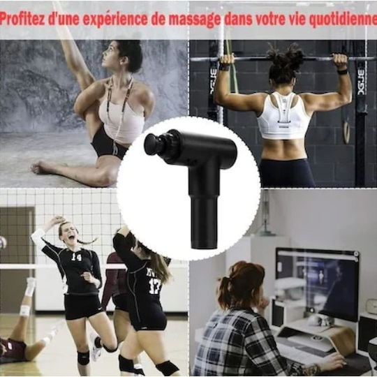 Arme de masaj pentru gât, spate, picioare & corp împotriva celulitei cu vibrație Argintiu
