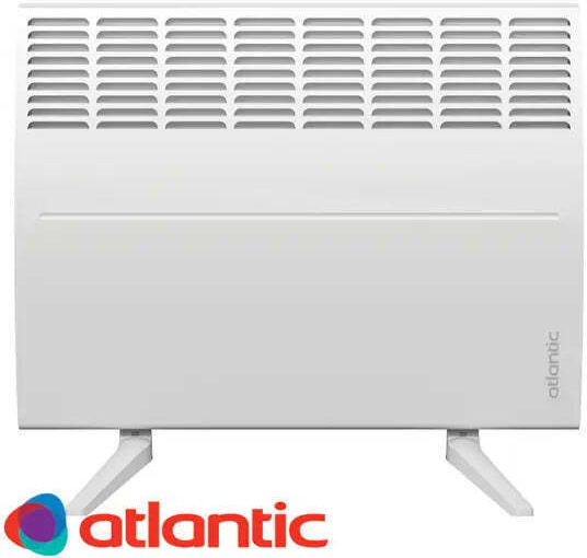 Atlantic F19 Design Конвектор Подов 500W с Електронен Термостат 46.1x39.1см Бял