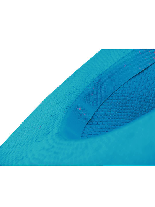 Brims and Trims Frauen Rattangeflecht Hut Floppy Hellblau